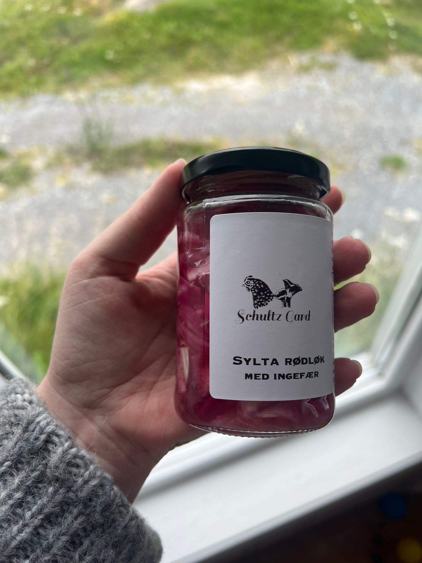 Sylta rødløk m/ingefær