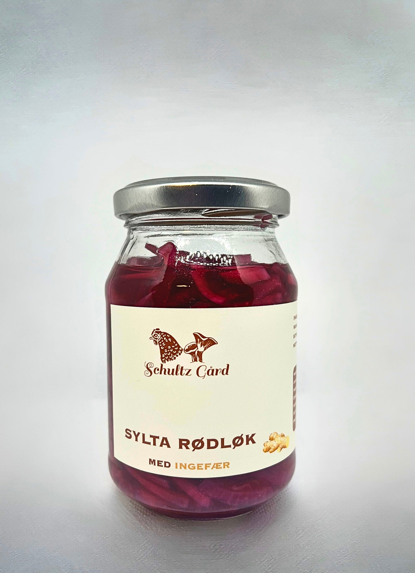 Sylta rødløk m/ingefær