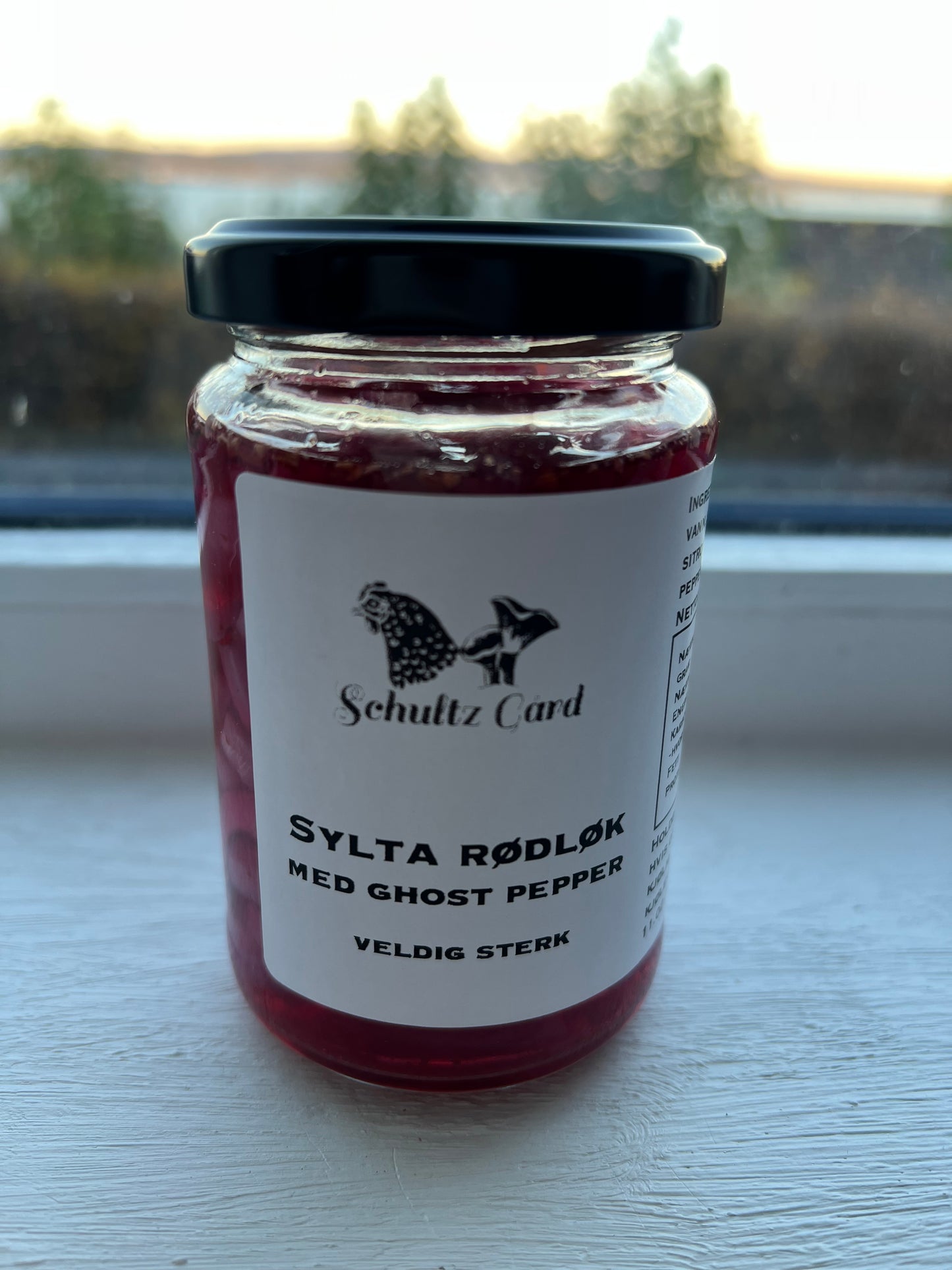 Sylta rødløk m/ghost pepper