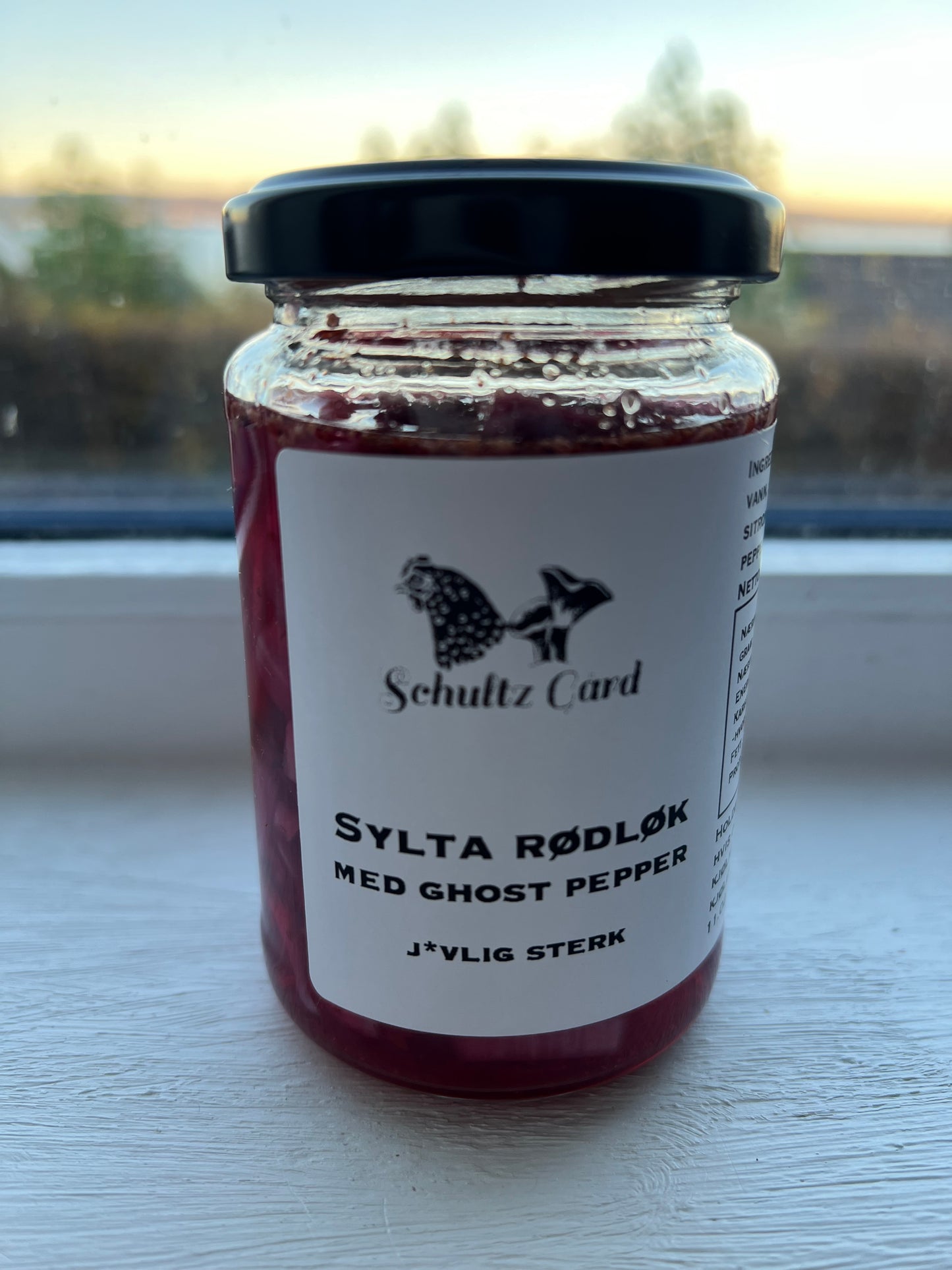 Sylta rødløk m/ghost pepper
